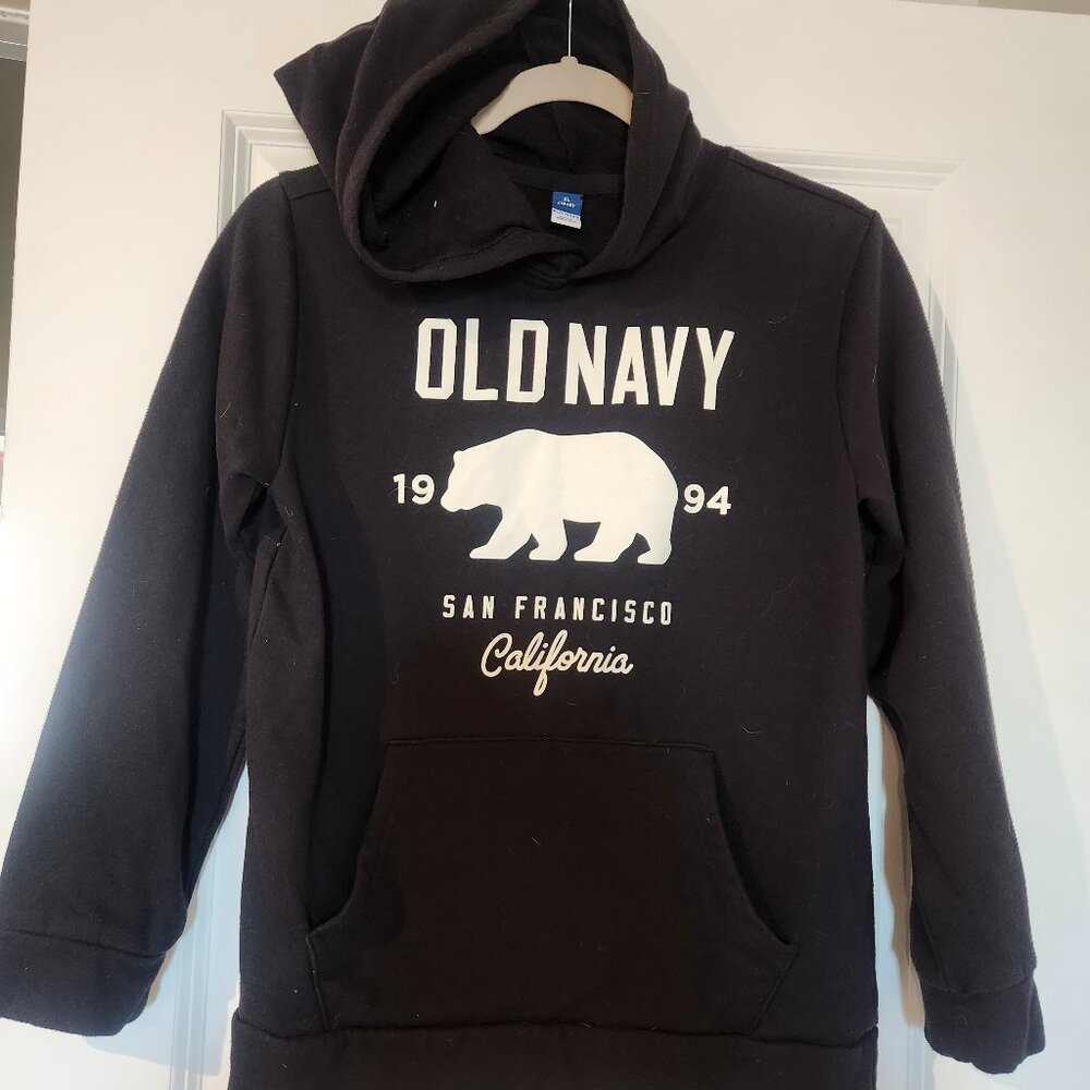 Old Navy logo black hoodie